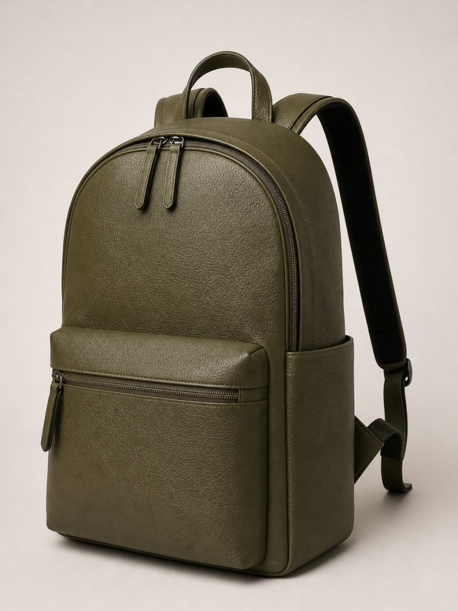 Customer photo of Field Leather Backpack by Omar Reed